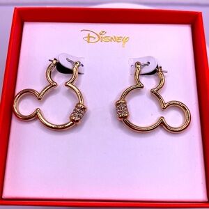 New! Micky Mouse Crystal Earrings